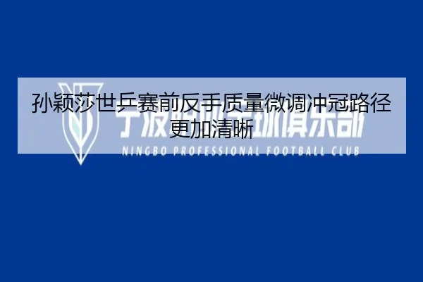 孙颖莎世乒赛前反手质量微调冲冠路径更加清晰（OETY）
